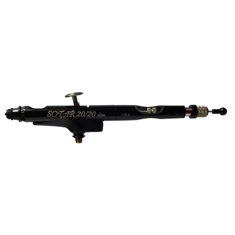 Sotar Slim 20/20 Airbrush Set Dual Action & 3 Naalden En Nozzles 3 Sotar Slim 20/20 Airbrush Set Dual Action & 3 Naalden En Nozzles