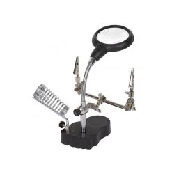 Derde Handje & Loep & LED - Soldeerhouder -007708