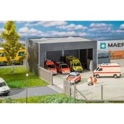 Faller Open Carport, Systeembouw H0 -130893 Afmetingen: 152 X 103 X 80 Mm