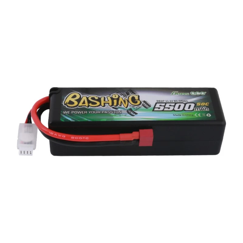 Gens Ace Bashing Series 5500mAh 11,1V 3S1P 50C-100C Hardcase Lipo Batterij - Deans Stekker 3 Gens Ace Bashing Series 5500mAh 11,1V 3S1P 50C-100C Hardcase Lipo Batterij - Deans Stekker