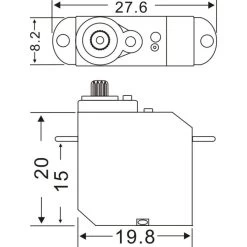 S706 Master Mini Servo Metal Gear -C6702