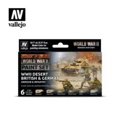 WWII Desert British & German Armour & Infantry -70208
